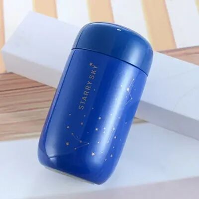 Friendly Fresh Finds Starry Sky Stainless Steel Thermos Bottle Leakproof Vacuum Flask For Coffee & Travel blue
