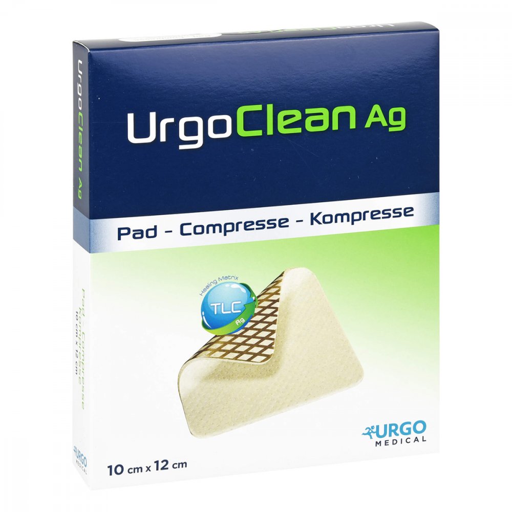 Urgo GmbH Urgoclean Ag 10x12 cm Verband 11370013
