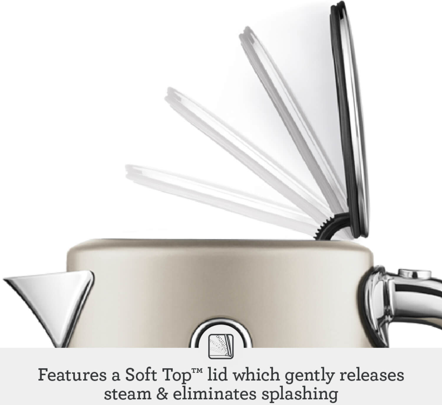 Sage Appliances SKE735ALM Soft Top Luxe Kettle - Almond Nougat