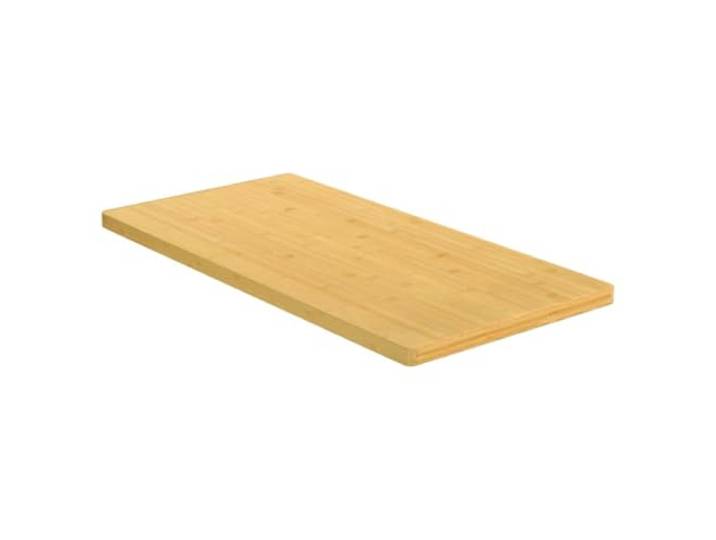 Tischplatte Bambus 50x100x2,5 cm lackiert Abgerundete Kanten Bambus, hartes Material, universell für Beistelltische geeignet, leichte Reinigung, einzigartige Maserung