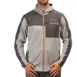 Klim Glacier Hoodie, Funktionsjacke - Hellgrau/Dunkelgrau - L