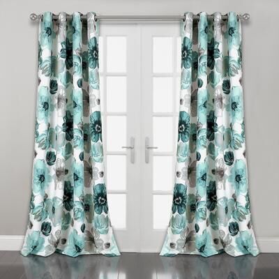 Lush Decor Leah Room Darkening Curtain Panel Pair