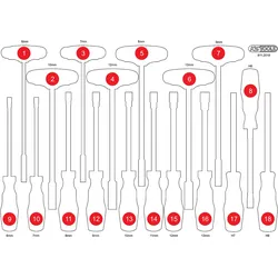 KS Tools Leere Schaumstoffeinlage zu 811.2018 - 811.2018-97
