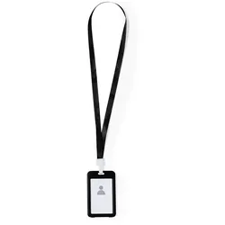 25x Kordel / Lanyard und schwarzer Namensschildhalter / Ausweishalter