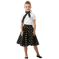 Rock'n'Roll-Rock für Kinder, schwarz/weiß