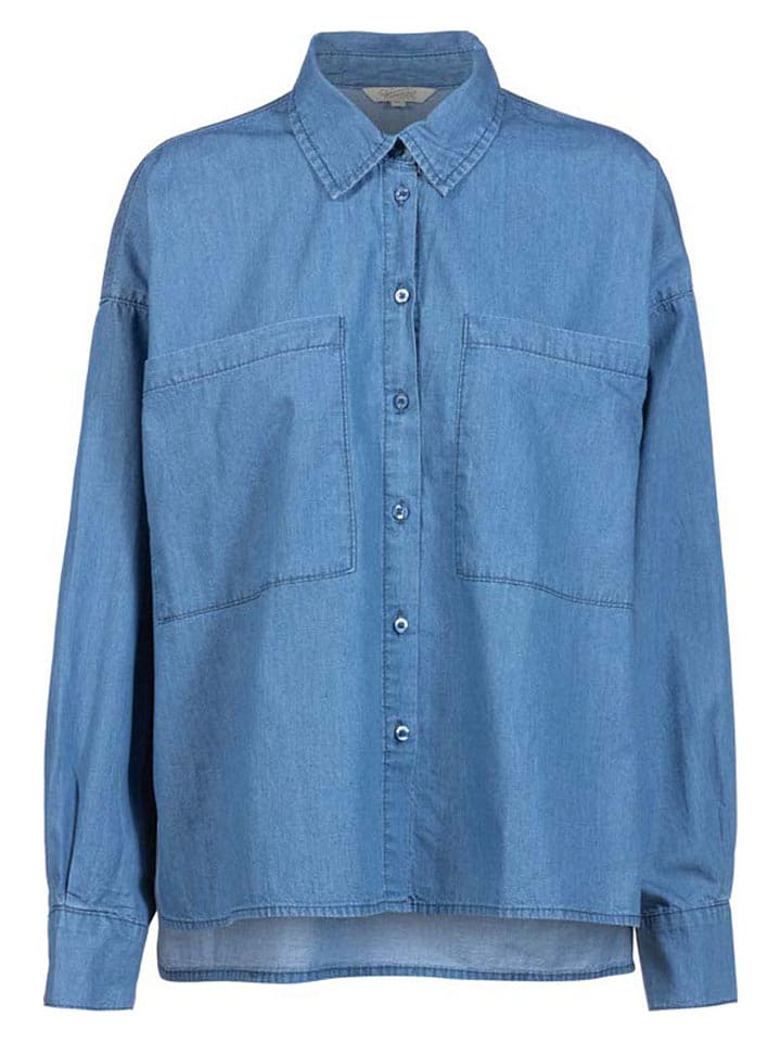 Herrlicher Jeans-Hemd in Blau - L