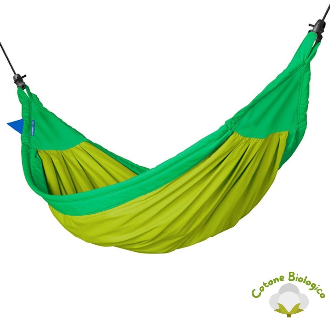 Amaca Per Bambino In Cotone Biologico Con Fissaggio Incluso Moki Froggy (Ds)