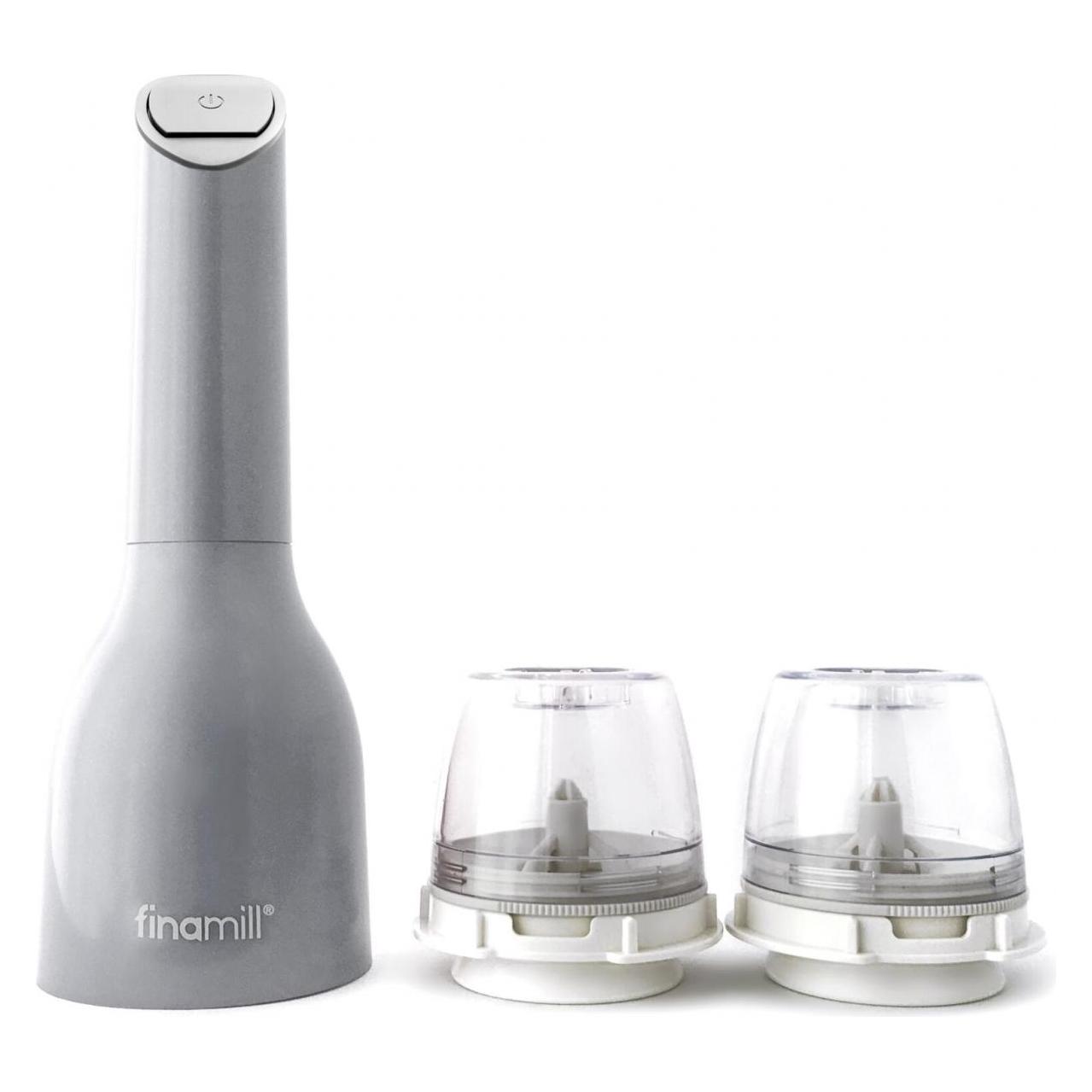 FinaMill One stone mit zwei FinaPod Pro Plus Batteriebetrieben (Pfeffer, Salz) (FNM GP180134-12STO)
