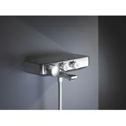 Grohe Grohtherm Wannen-Thermostat 34718000 chrom, DN 15, Wandmontage
