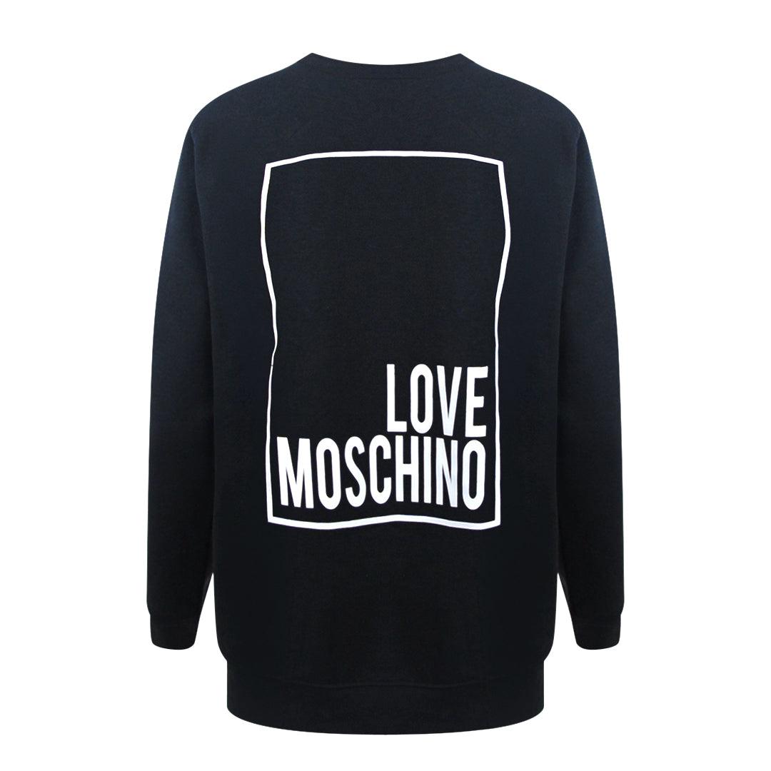 Love Moschino Box Logo Zwarte Trui