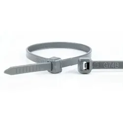 WKK 110226871 Kabelbinder Lösbarer Kabelbinder Kunststoff Grau 100 Stück(e)