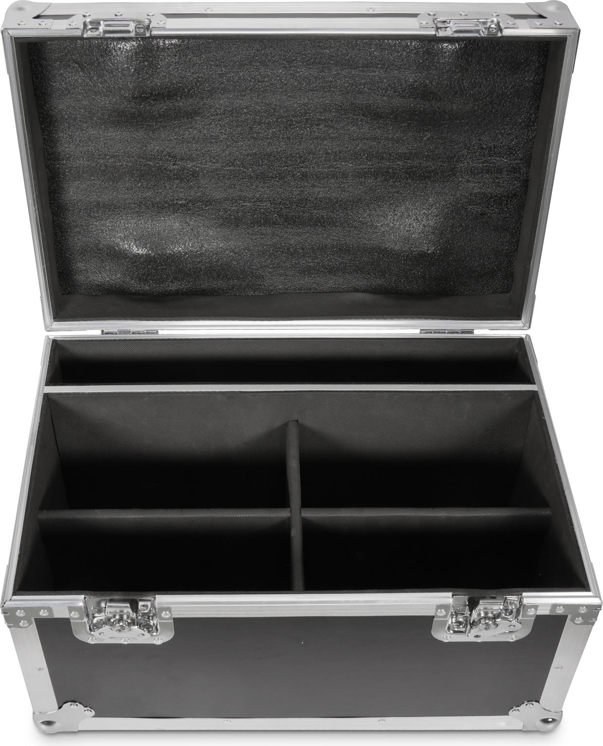 Flugkoffer - Schwarz, mit Rollen - 62,5 x 41 x 45,5 cm - Für Bühnenbeleuchtung und DJ-Equipment