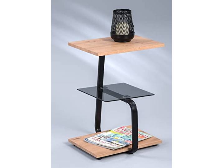M2 Kollektion Lugana Table d'appoint en Bois\, décoration Artisanale\, 40 x 56 x 39 cm