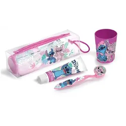 Disney Neceser Stitch Bucal Denttifrico Cepillo Dental Vasito
