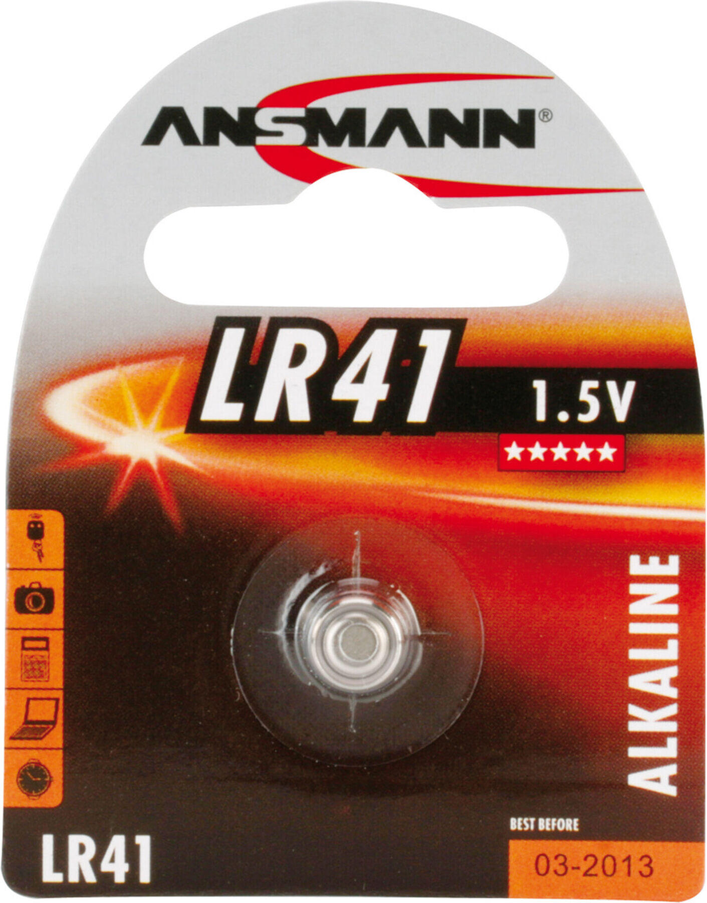 Ansmann Knopfzelle LR41 1,5V Bli1 ; Hückmann (129349)