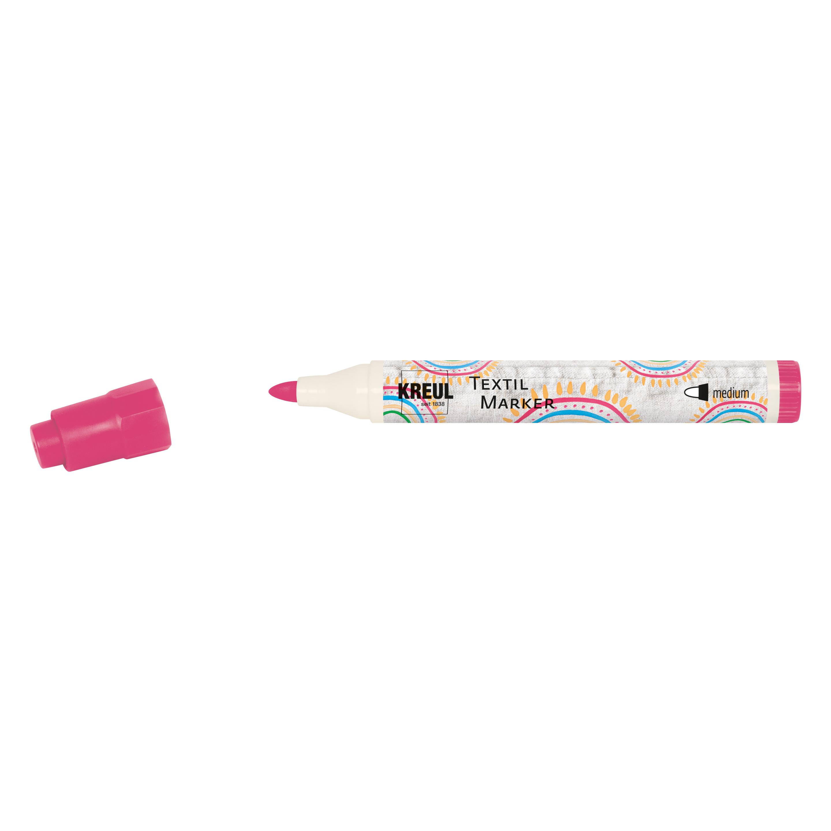 Kreul Textilmarker JAVANA "texi m"x medium", pink (1x) (90763)