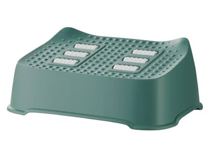 UIYdrhDCG Toilettenhocker, Tragbarer Rutschfester Toiletten-Tritthocker for Büro-Fußhocker(Green)