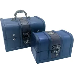 Treasure Chest - Set of 2 - Teal