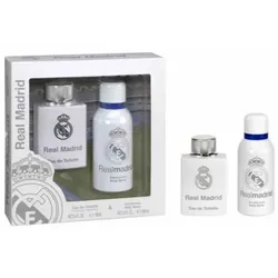 Real Madrid Eau De Toilette Spray 100ml Set 2 Artikel