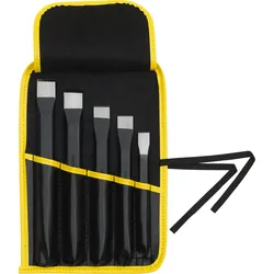 Meisselsatz in einer Kunststoff-Rolltasche, 5-teilig, ELORA-260-S5