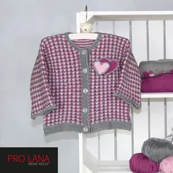 Strickanleitung – Baby Weste mit Schnullerkette aus Pro Lana Baby Cotton Organic