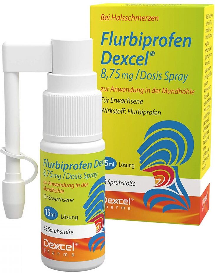 Flurbiprofen Dexcel 8,75 Mg/dos.spray Mundhöhle 15ml