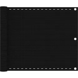 Helloshop26 - Balkonsichtschutz Sichtschutz Windschutz Balkonverkleidung 75 x 600 cm HDPE schwarz 02_0010274