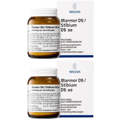 Marmor D 6/Stibium 6 aa Trituration 2x 2x50 g