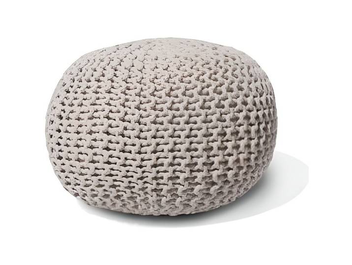 Beliani - Pouf gris clair 40 x 25 cm CONRAD