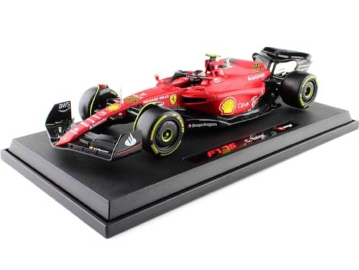 Bburago - IJzer F1-75 – Season Car 2022-1/18, rood