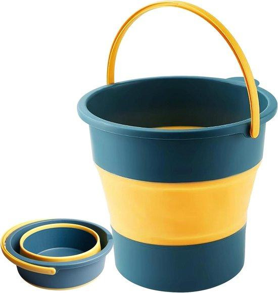 Opvouwbare emmer 10 liter blauw