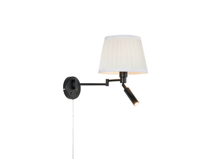 Markslöjd Wandleuchte Pivot, Schwarz, Metall, oval, 25x32x42.5 cm, Wippschalter, Lampen & Leuchten, Innenbeleuchtung, Wandleuchten, Wandlampen mit Schalter