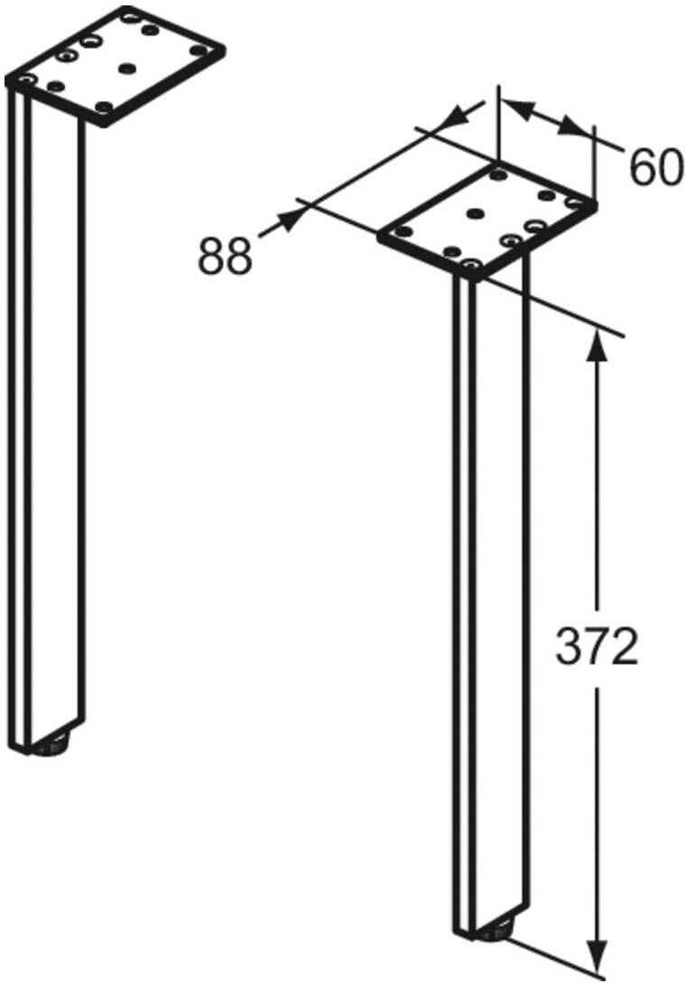 Ideal Standard life Fußset 37,2 cm