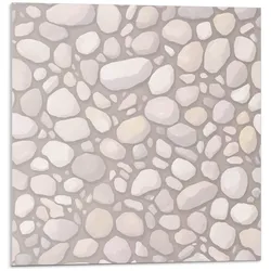 WANDPANEEL 4x 50x50 cm selbstklebend Ciottolo
