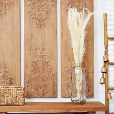 ARCILLA ELEMENTAL White Dried Plant Feather Like Leaves Home Decor Natural Foliage with Stems