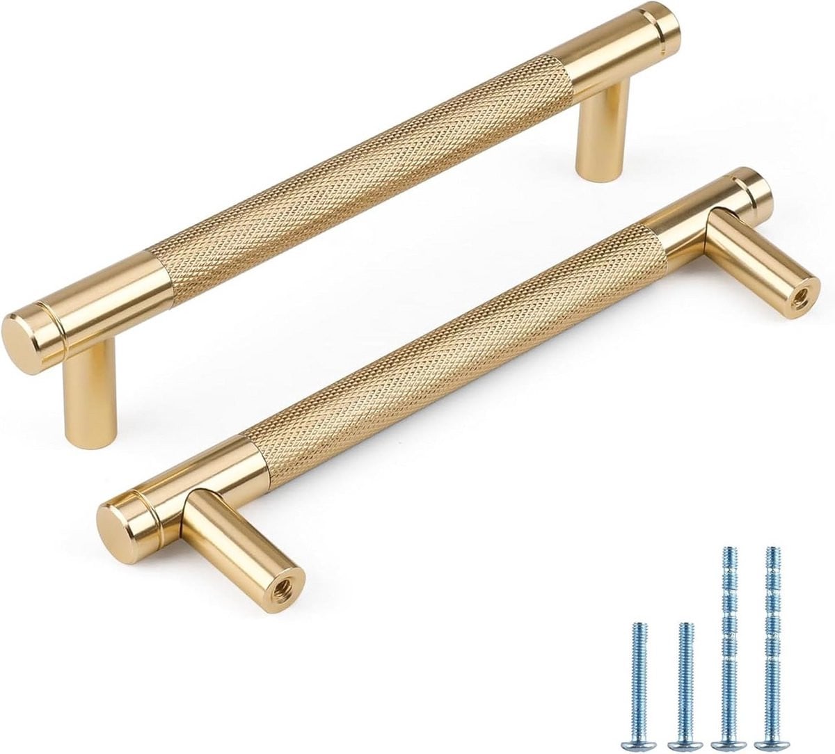 Set van 6 aluminium meubelgrepen en keukenkastgrepen, 192 mm