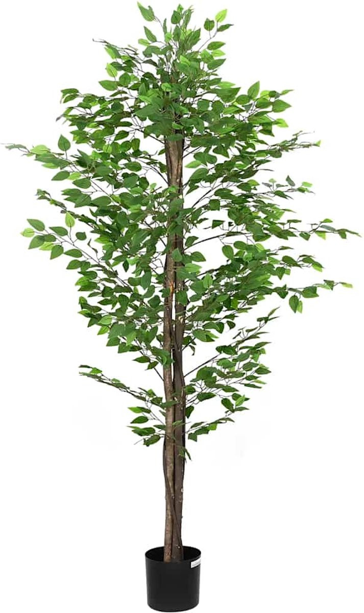 vidaXL Kunstmatige Ficus Boom met Groene Bladeren, 200 cm