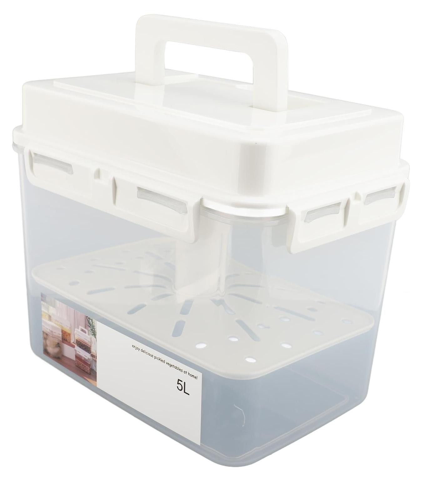Merkloze Fermentatie Container voor Kimchi en Augurken, 5L