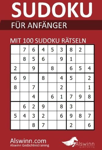 Alswinn Gedächtnistraining - Sudoku für Anfänger: Einfache Sudoku Rätsel - leicht zu lösen - Preis vom 30.09.2026 09:01:18 h