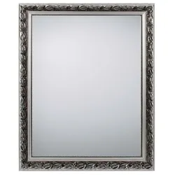 Wandspiegel Hängespiegel Dekospiegel Holz silber antik Flurspiegel H 70 cm
