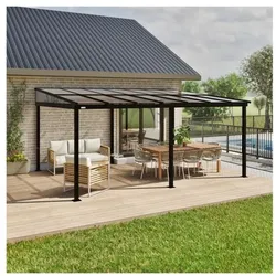 SOJAG Terrassenüberdachung »St. Barth 1216« grau, 423x204.3x363.5 cm