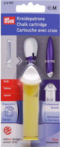 Prym Ersatz-Kreidepatrone, Farbe: gelb