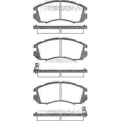 Triscan Bremsbelagsatz, Scheibenbremse [Hersteller-Nr. 811068170] für Subaru