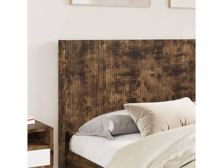 SKTQYQO Bettgestell mit seitlichem Stauraum, 2 Stück Technisches Holz, Lattenrost, Kopfteil inklusive, 140 kg, 35 cm