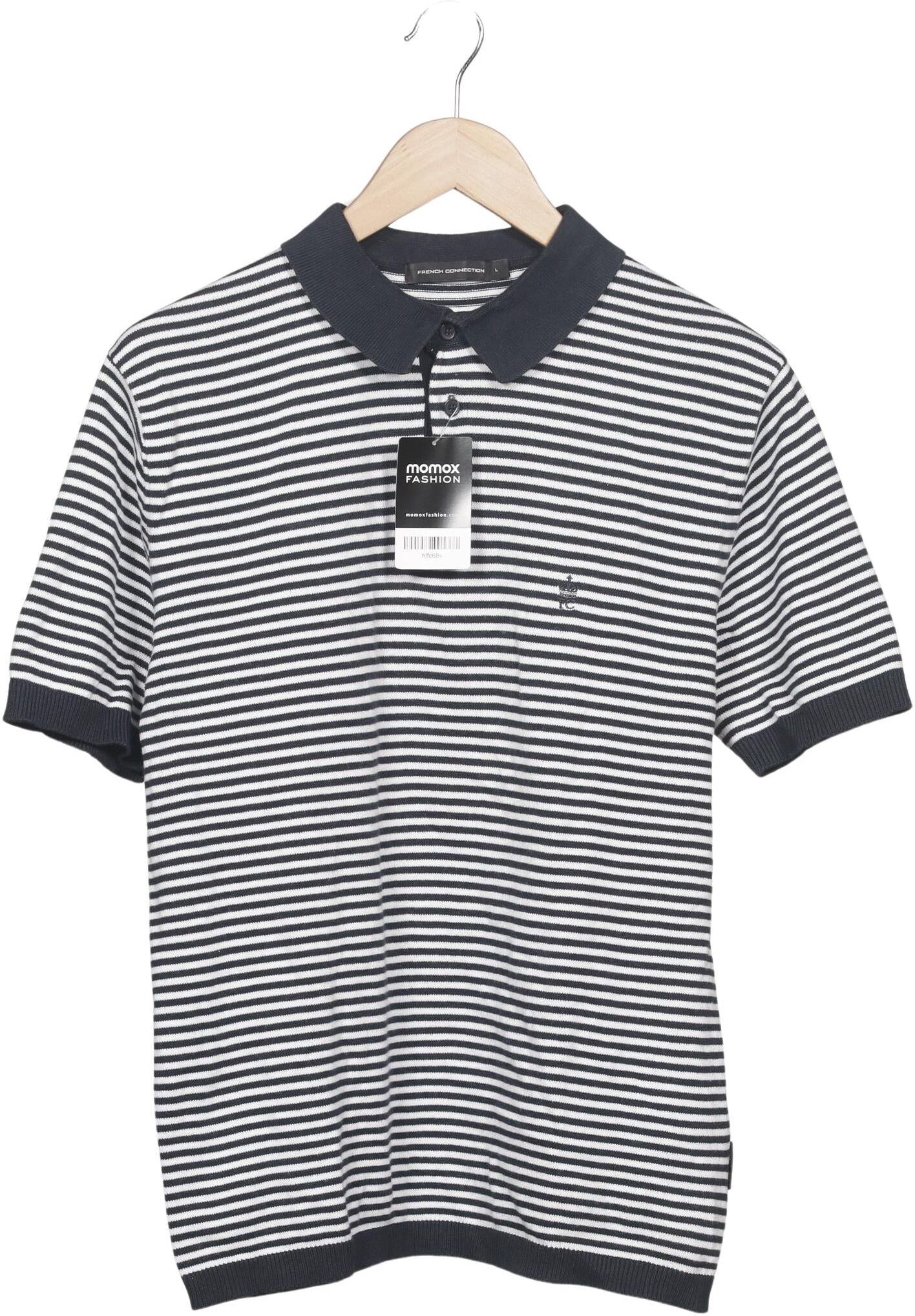 French Connection Herren Poloshirt, Mehrfarbig, Gr. L, Baumwolle - Second Hand