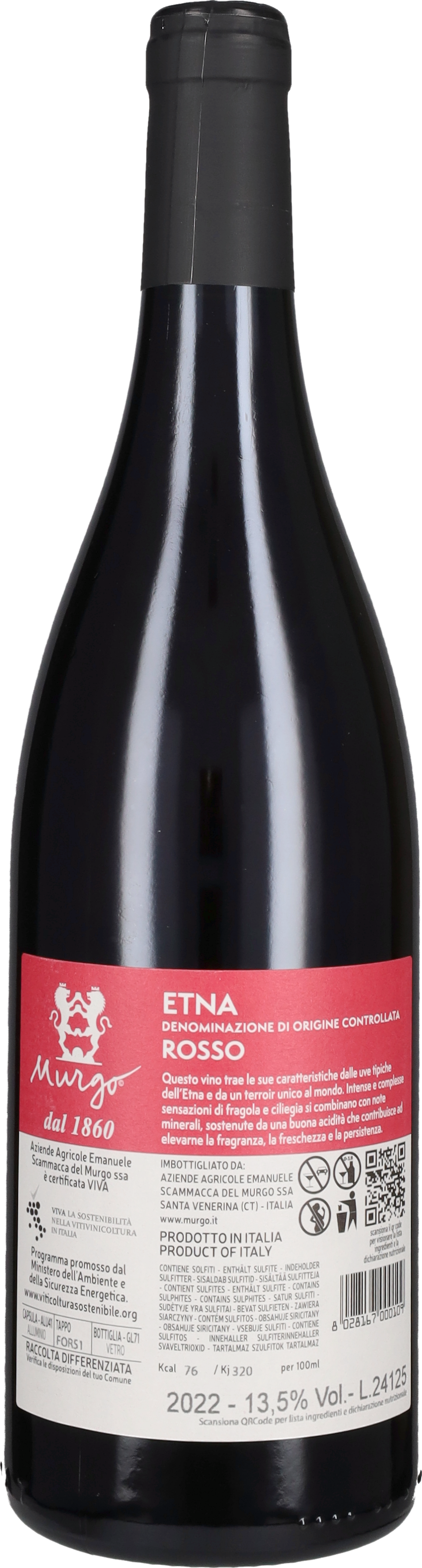 Etna Rosso Murgo 2022