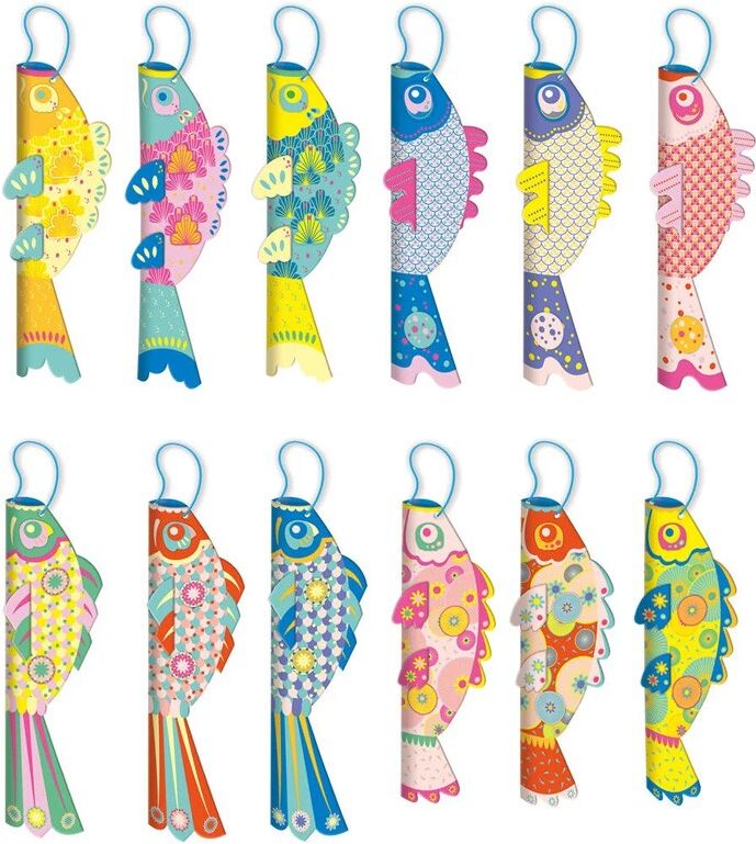 Les ateliers du calme : Poissons en papier à créer - Janod