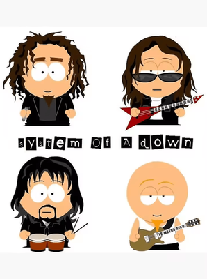Inspire Curations System Of A Down Canvas Poster Heavy Metal Album Wall Art For Room Decor 1 40x60cm Unframed