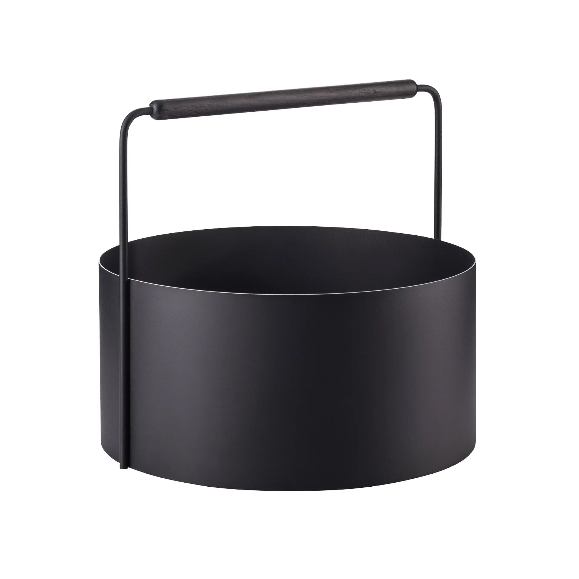 blomus Ashi Feuerholz Korb Groß (Black) Black 67077