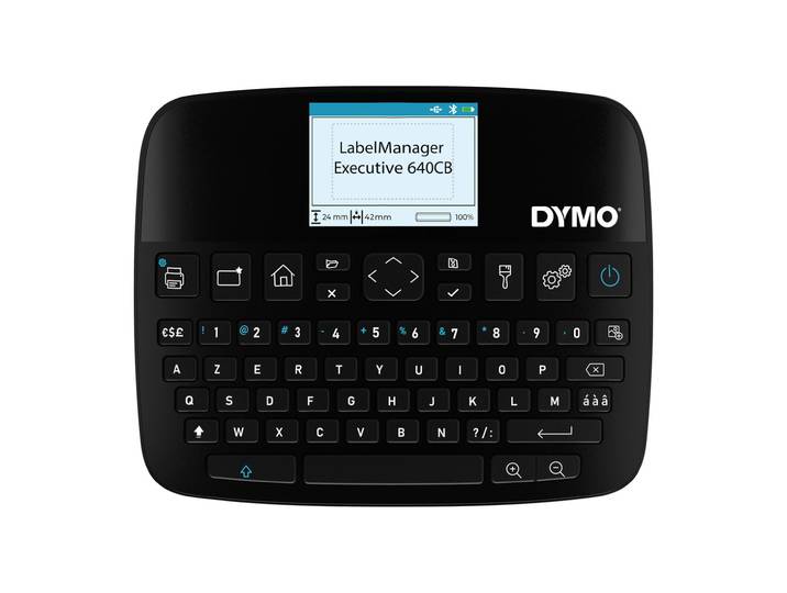 Dymo LabelManager Executice 640CB Azerty Etiqueteuse Rechargeable Bluetooth et USB-C + Casssette 24 mm x 7 m